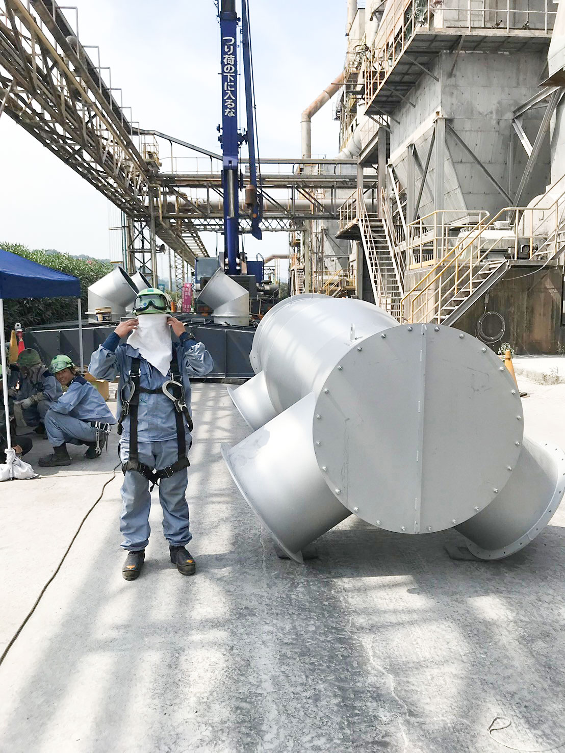 福山市内・集塵機ケーシング更新工事